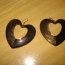 Náušnice srdíčka hnědá maxi - foto č. 2