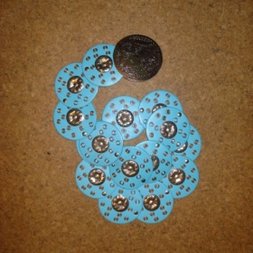 Pásek velký tyrkysově modrý s velkou sponou