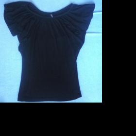 Černé triko Amisu s volnými rukávy - foto č. 1