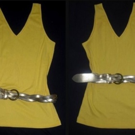 Žluté tílko Cherokee + zlatý pásek