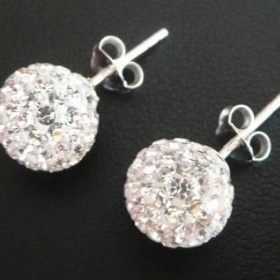 Swarovski naušnice - kuličky - foto č. 1