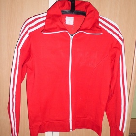 Červená mikina Adidas