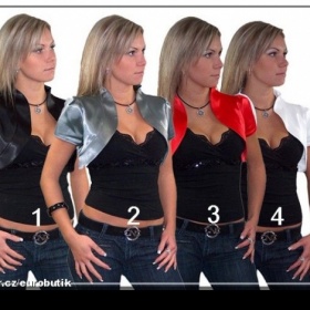 Stříbrné bolerko na ples - foto č. 1