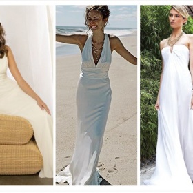 Svatební šaty na letní svatbu v zahradě