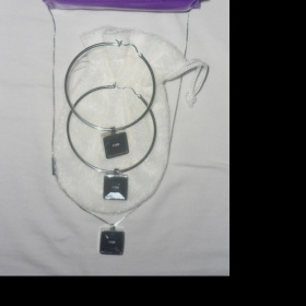 Naušnice a řetízek Storm z oceli - foto č. 1