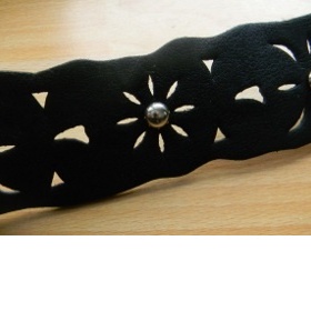 Dámský černý, široký pásek