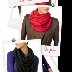 Černý nákrčník z časopisu InStyle - foto č. 1