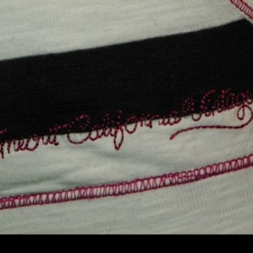 Bílo - černé pruhované tričko s dlouhým rukávem Timeout