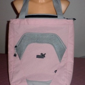 Šedorůžová prostorná kabelka Puma