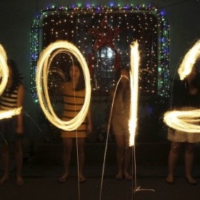 Ohňový - světelný nápis