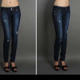 Tmavě modré trhané džíny C´est Toi