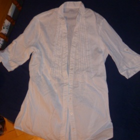 Bílá proužkovaná košile Camaieu - foto č. 1