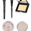 Sada kosmetiky - dva štětce ELF, tvářenka ELF, třpitivý a vícebarevný pudr Essence - foto č. 2