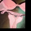 Růžový puntíkovaný set - poprsenka a kalhotky tanga - foto č. 2