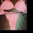 Růžový puntíkovaný set - poprsenka a kalhotky tanga - foto č. 3
