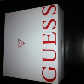 Černé kožené kozačky Guess 2011/2012