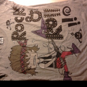 Šedé tričko rock and roll Gate