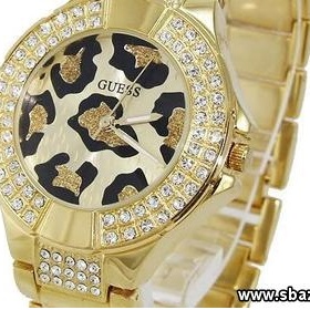 Hodinky Guess s leopardím ciferníkem