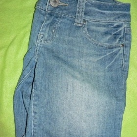 Ryflové modré kraťasy Orsay