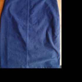 Modrá  elastická sukně - foto č. 1