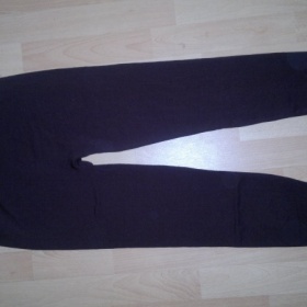 Hnědé a šedé zateplené legíny