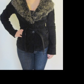 Kožený černý kabátek z C&A  Clockhouse