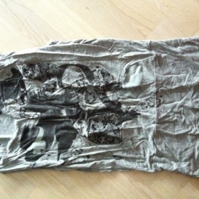 Šedivý top/tunika Gas pošitá kamínky