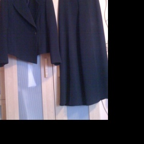 Dámský společenský kostým, tmavě modrý, Versay, sako + kalhoty - foto č. 1