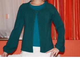 Dámský svetr, petrolejová barva  Camaieu