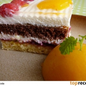 Svěží zákusek bez zakysané smetany nebo pudingu