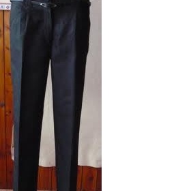 Černé společenské kalhoty na gumu Calliope