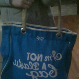 Kabelka/taška Anya Hindmarch - kolekce Shopping bags Modrá - foto č. 1