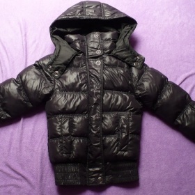 Lesklá černá bunda EXE Jeans