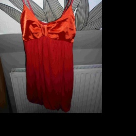 Červený top/minišaty