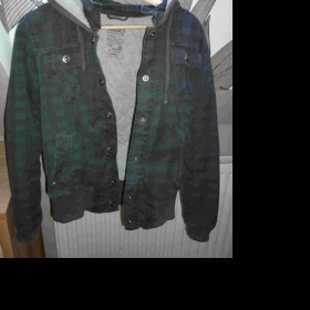 Šedivá bunda s řůžovými proužky Timeout - foto č. 1