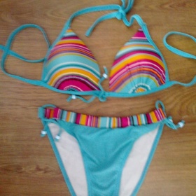 Tyrkysovo - ružové plavky Fashion