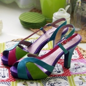 Barevné sandálky Graceland - foto č. 1