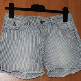 Pruhované modro - bílé kraťasy Fishbone