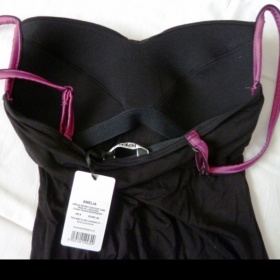 Černé tílko s mašlí a všitou podprsenkou - Lepel - foto č. 1