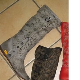 Letní dírkované kozačky - foto č. 1