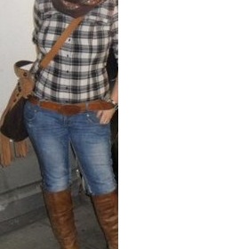 Kabelka s třásněmi hnědé farby - esprit