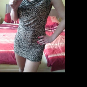 Tygrované minišaty/tunika Amisu