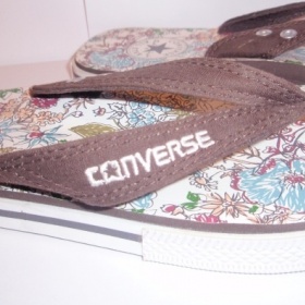 Hnědé converse žabky