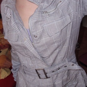 Šedý kabátek Madonna - foto č. 1