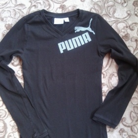 Černé tričko s dlouhým rukávem  Puma - foto č. 1