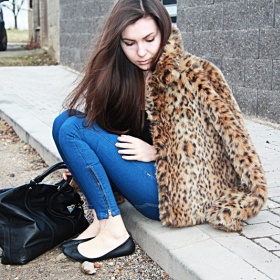 Leopardí kožíšek/kabátek - foto č. 1