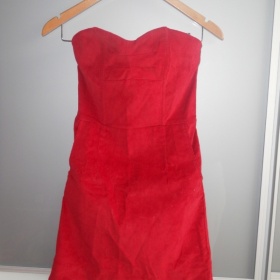 Červené manžestrové šaty  Gate - foto č. 1