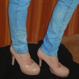 Růžové - nude lodičky