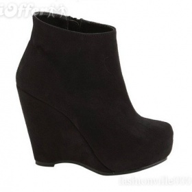 Kotníkové černé wedges