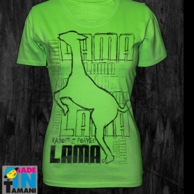 Tričko s nápisem Lama